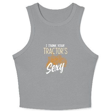 Discover Farmer Tractor Lover Crop Tank Top