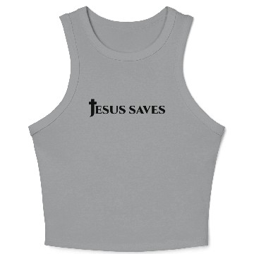 Discover JESUS SAVES MERCH Crop Tank Top