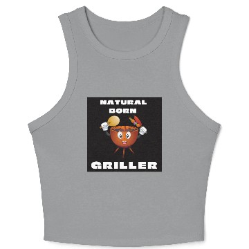 Discover Natural Born Griller Crop Tank Top