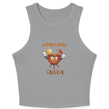 Discover Natural Born Griller Crop Tank Top