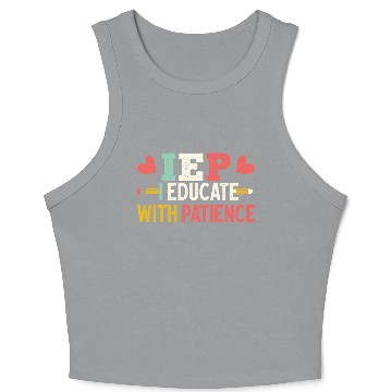 Discover Encourage Progress Special Education Teacher Life Crop Tank Top