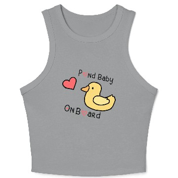 Discover Pond Baby on board Crop Tank Top