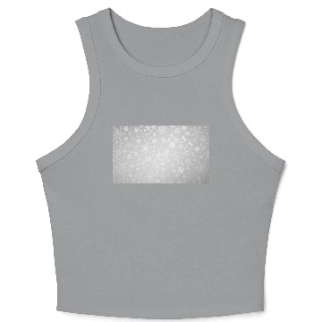 Discover Abstract Grey Snowflakes Pattern Crop Tank Top