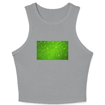 Discover Abstract Green Christmas Winter Pattern Crop Tank Top