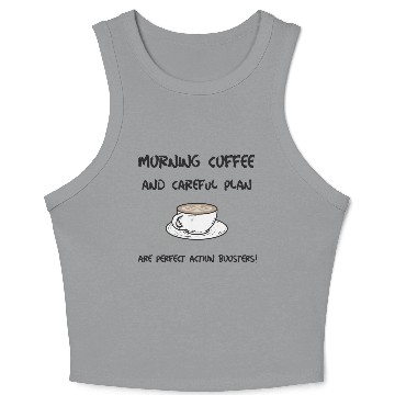 Discover coffee meme Crop Tank Top