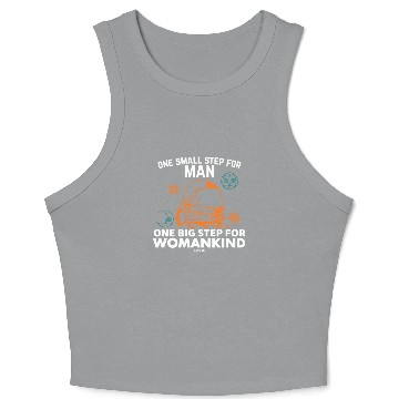 Discover Science Astronaut Moon Sun Crop Tank Top