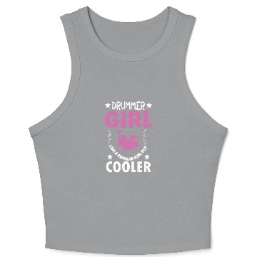 Discover Drummer Drums Music Drum Set Drumming Crop Tank Top