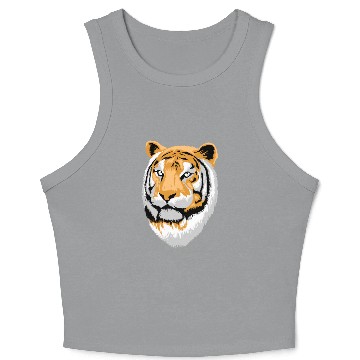 Discover Tiger Head Crop Tank Top