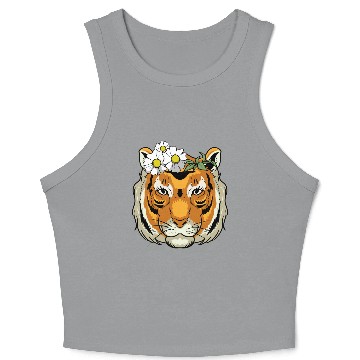 Discover Shi is Tiger Crop Tank Top