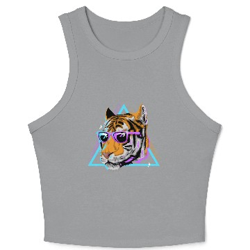 Discover Cool Tiger Crop Tank Top