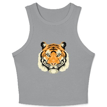 Discover Tiger Head Crop Tank Top