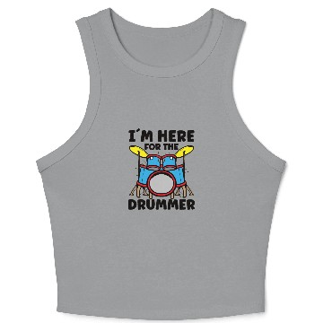 Discover Drummer Drums Music Drum Set Drumming Crop Tank Top