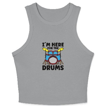 Discover Drummer Drums Music Drum Set Drumming Crop Tank Top