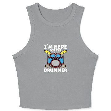 Discover Drummer Drums Music Drum Set Drumming Crop Tank Top