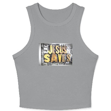 Discover jesus saves Crop Tank Top