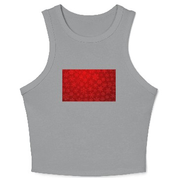 Discover Red Snowflakes Christmas Pattern Crop Tank Top