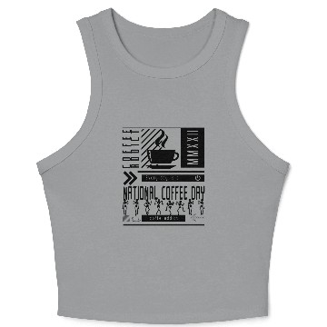 Discover national coffee day 3Z Crop Tank Top