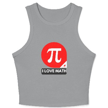 Discover I love Math Crop Tank Top