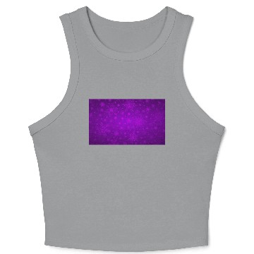 Discover Beautiful Purple Snowflakes Pattern Crop Tank Top