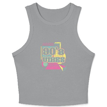 Discover 90s Disco Lover 1990s Retro Crop Tank Top