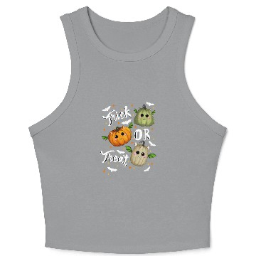 Discover Trick or treat pumpkins Crop Tank Top