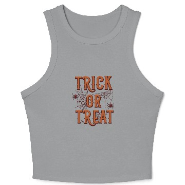 Discover trick or treat spider Crop Tank Top