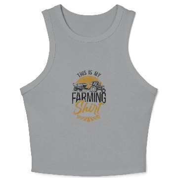 Discover Farming Farmer Tractor Vintage Crop Tank Top