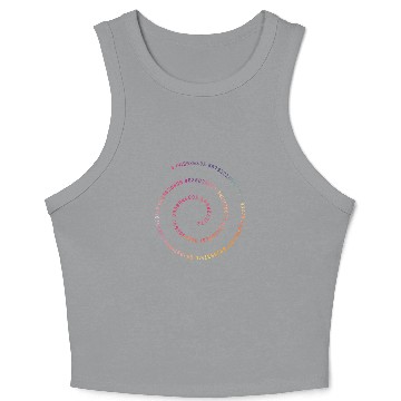 Discover 3.14 Pi Colorful Circle Math Crop Tank Top