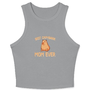 Discover Best Capybara Mom Ever Crop Tank Top