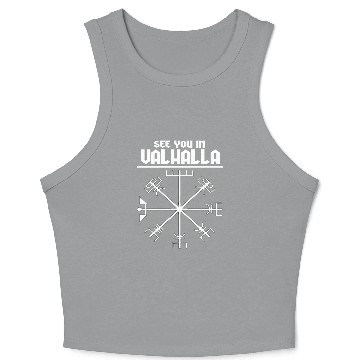 Discover See you in Valhalla Viking Crop Tank Top