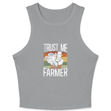Discover Farming Farmer Tractor Vintage Crop Tank Top