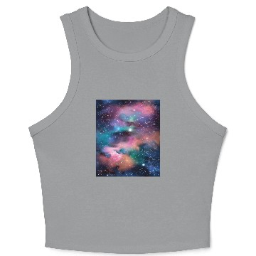 Discover Space astronaut science planets astronomy design Crop Tank Top