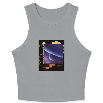 Discover Space astronaut science planets astronomy design Crop Tank Top