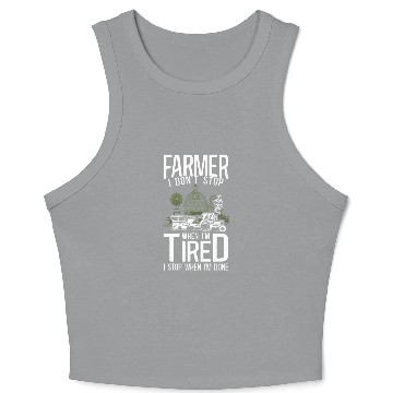 Discover Farming Farmer Tractor Vintage Crop Tank Top