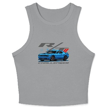 Discover Muscle Car Challenger Crop Tank Top