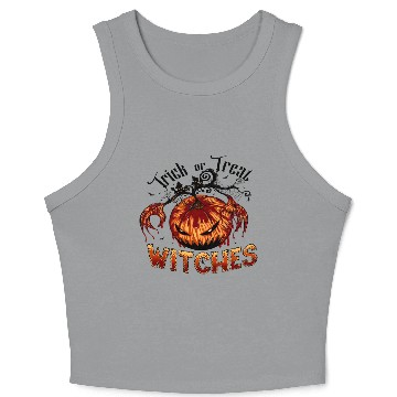 Discover Trick or Treat Witches Crop Tank Top