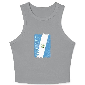 Discover Guatemala vintage flag Crop Tank Top