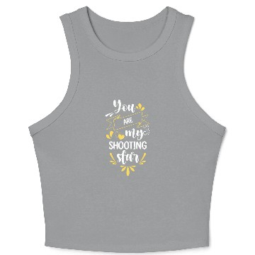 Discover Stars Sky Moon Star Outer Space Crop Tank Top