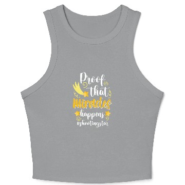 Discover Shooting Star Moon Wishes Crop Tank Top