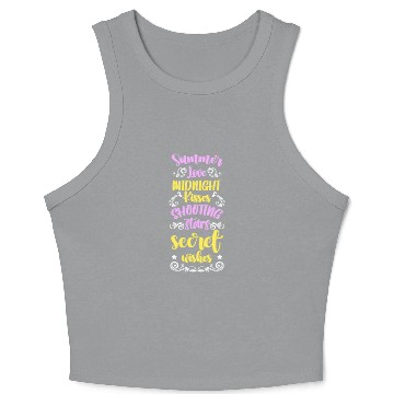 Discover Shooting Star Wish Astronomy Outer Space Crop Tank Top