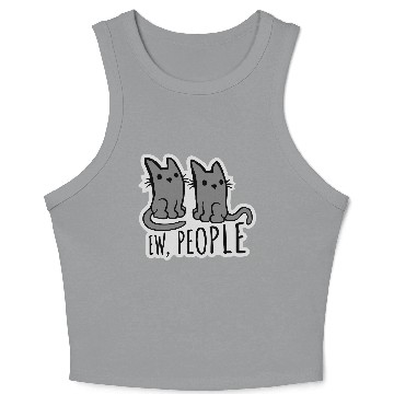 Discover pet cats ew people Crop Tank Top