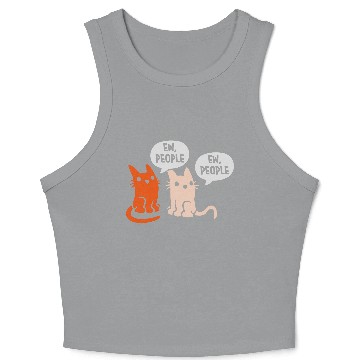 Discover comic cats ew people Crop Tank Top