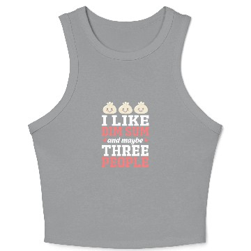 Discover Funny Dim Sum Lover Dumpling Chinese Food Crop Tank Top