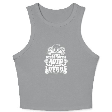 Discover Skeleton with pumpkin Crop Tank Top