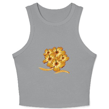 Discover Autumn Flower Crop Tank Top