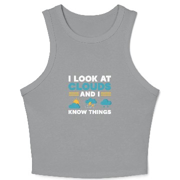 Discover Meteorologist Meteorology Storm Weatherman Crop Tank Top