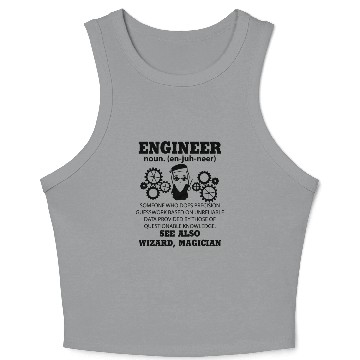 Discover Engineer Who Does Precision Guesswork Base Crop Tank Top
