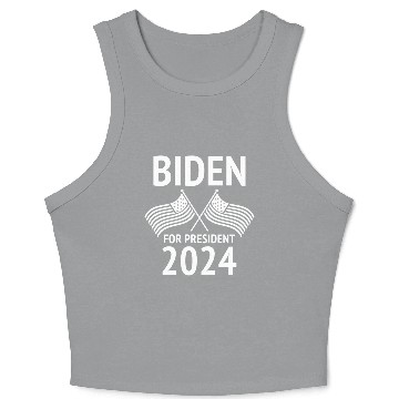 Discover Joe Biden For President 2024 Crop Tank Top
