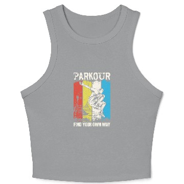 Discover Parkour Free Running Traceur Crop Tank Top