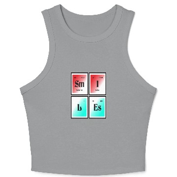 Discover Smiles | Periodic Table of Elements Crop Tank Top